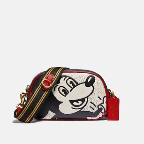 COACH Disney Mickey Mouse X Keith Haring Badge Camera Crossbody Collectors item - Picture 2 of 11